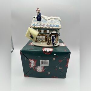 BLUE SKY CLAYWORKS CANDLE HOUSE BY HEATHER GOLDMINE WHITE RABBIT TOYS COTTAGE